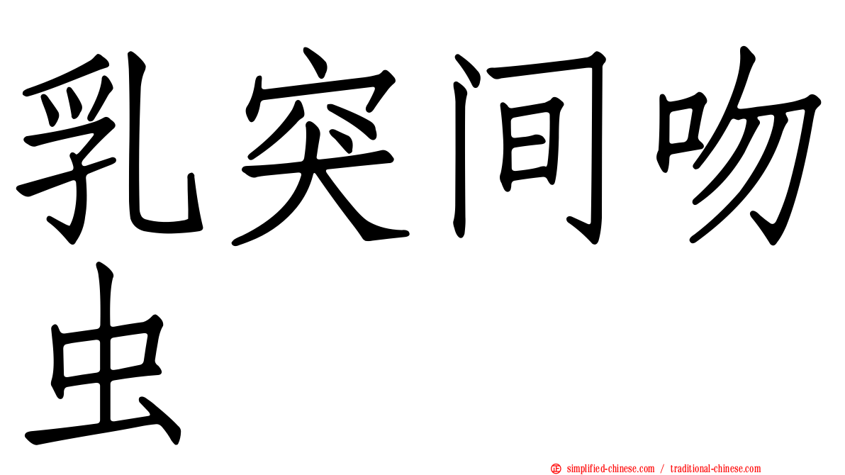 乳突间吻虫