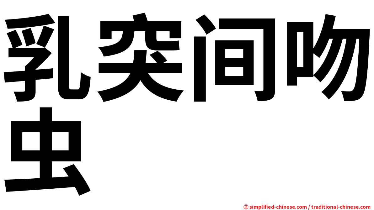乳突间吻虫