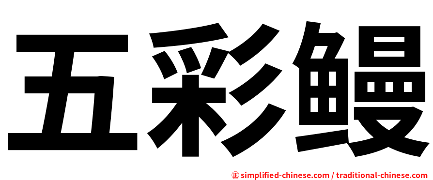 五彩鳗