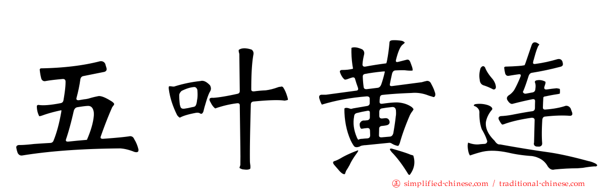 五叶黄连