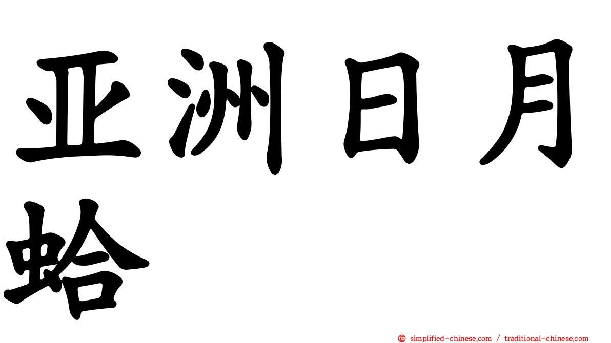 亚洲日月蛤