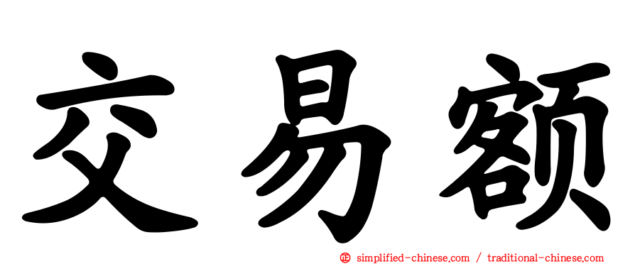 交易额