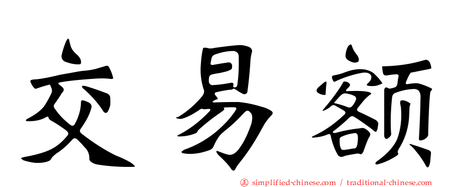 交易额