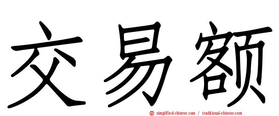交易额