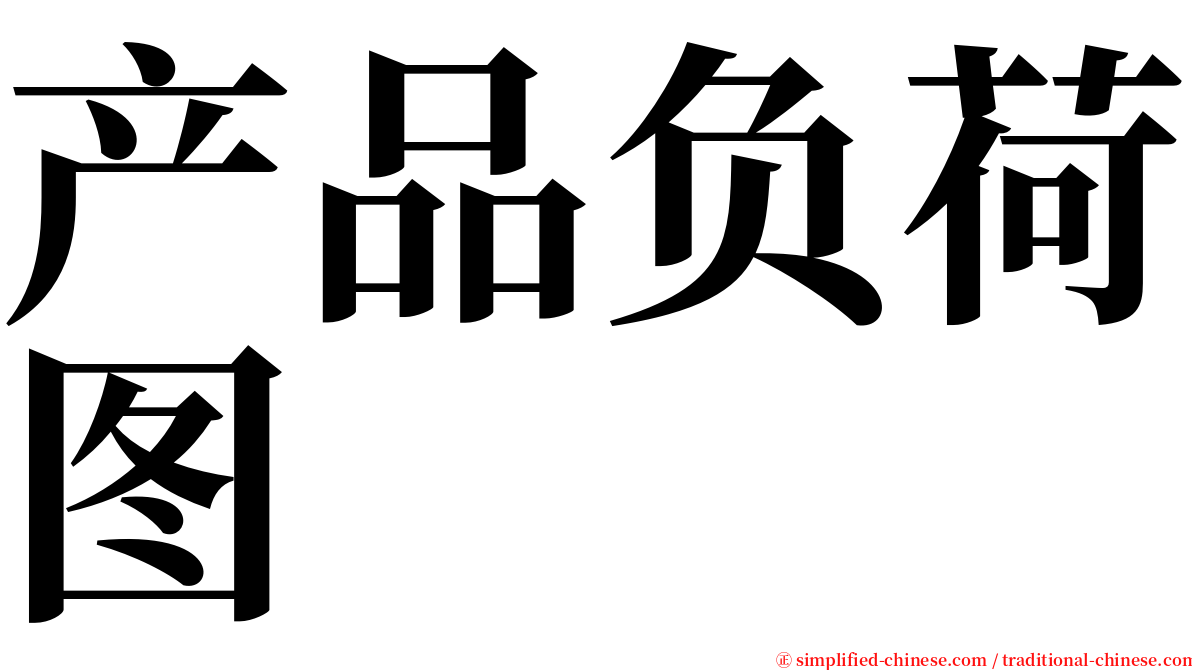 产品负荷图 serif font