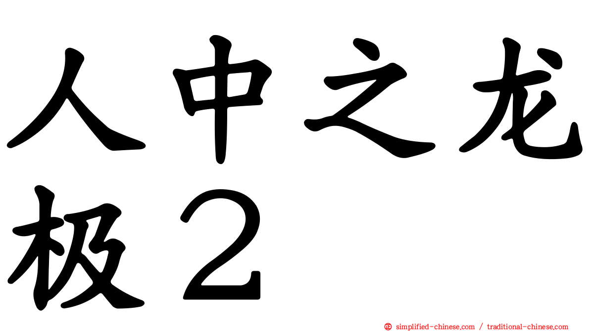 人中之龙极２