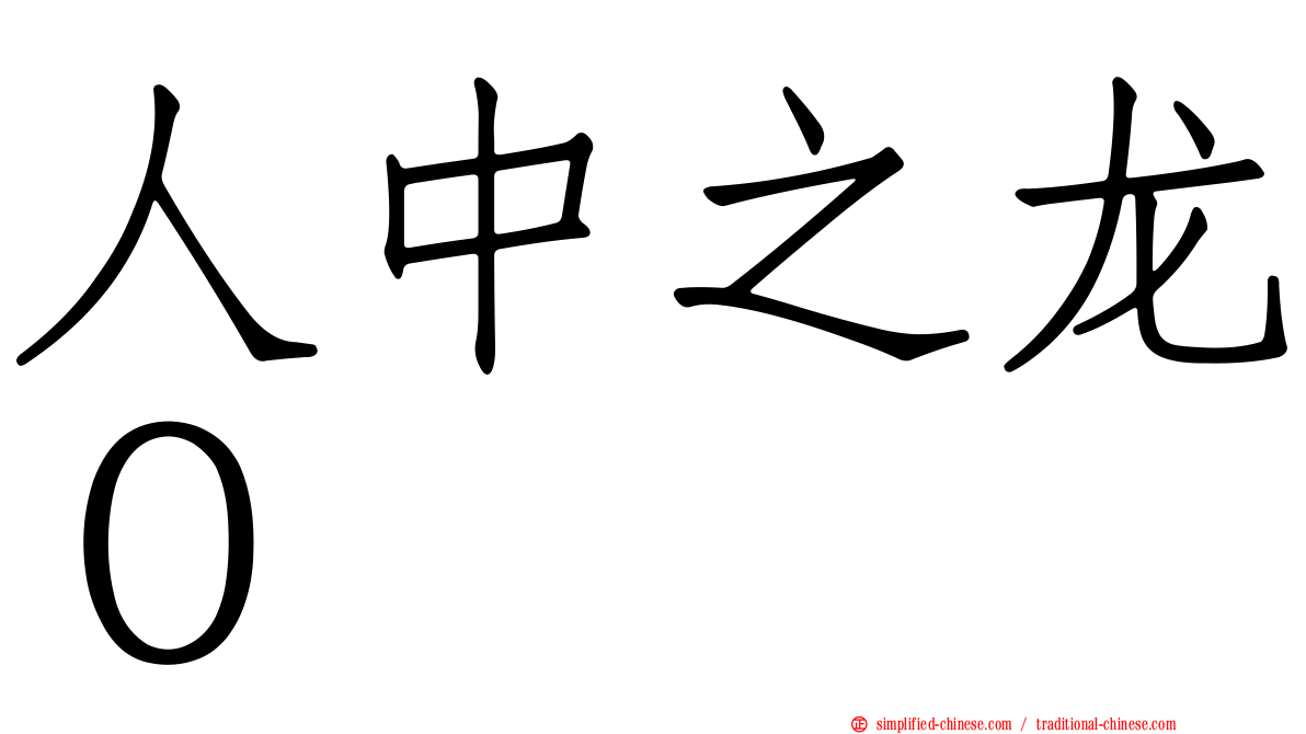 人中之龙０