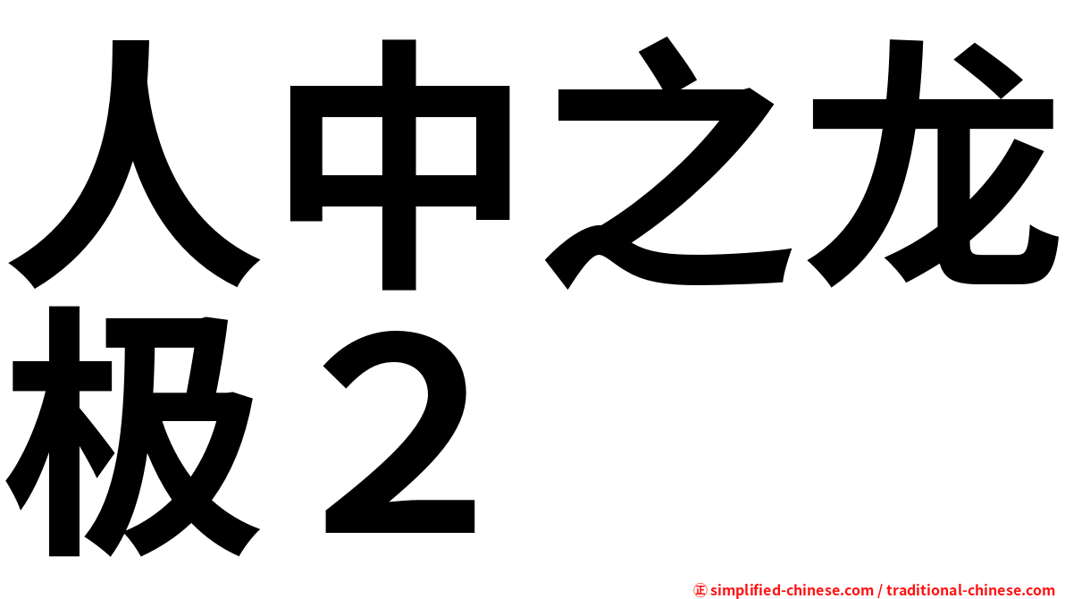 人中之龙极２