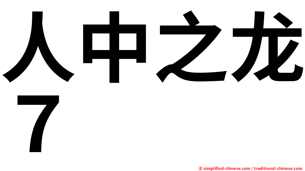 人中之龙７
