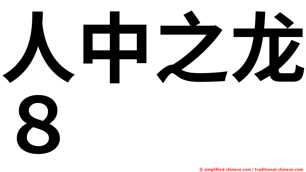 人中之龙８