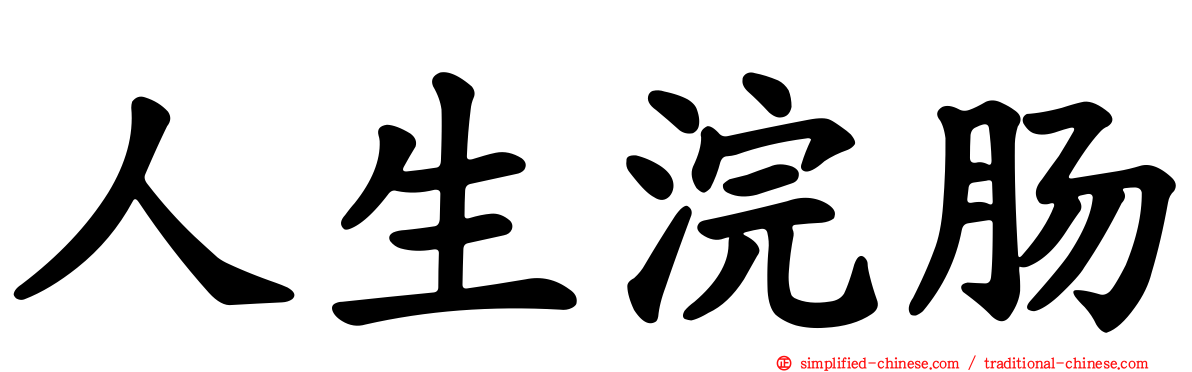 人生浣肠