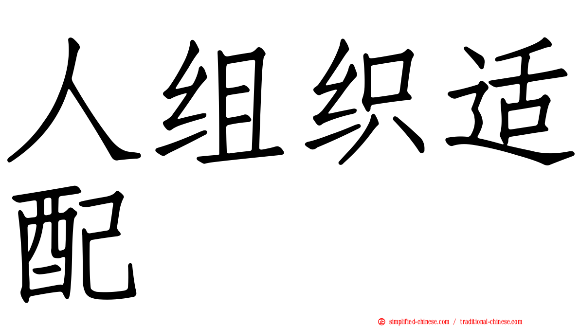 人组织适配