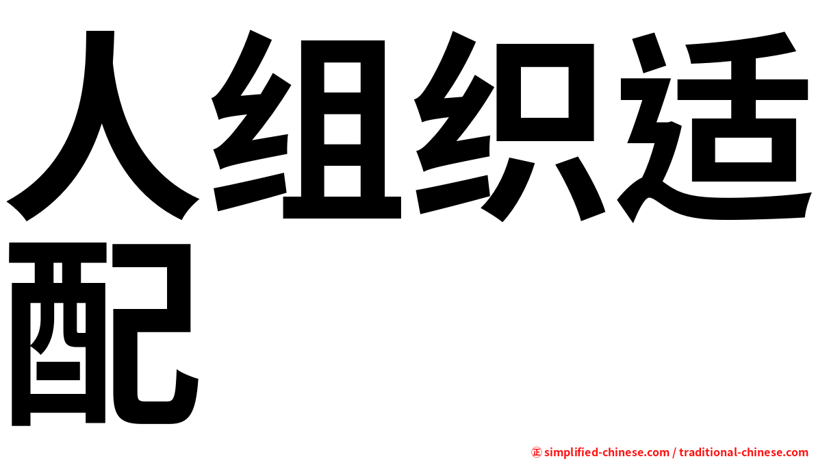 人组织适配