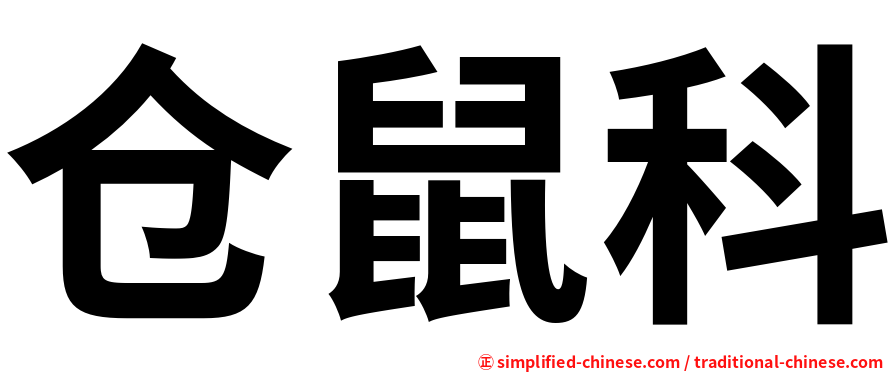 仓鼠科