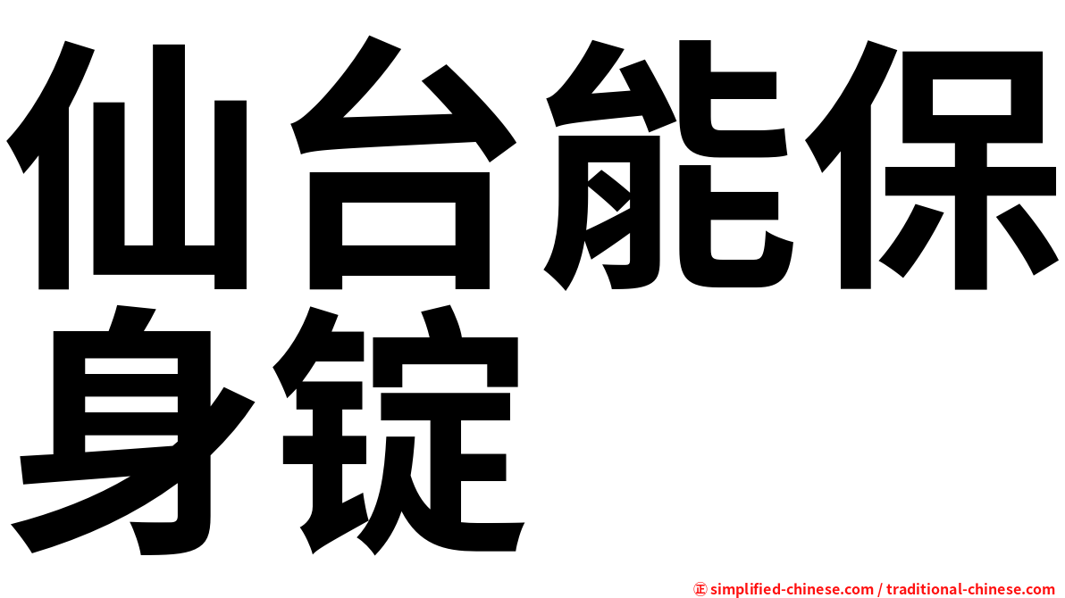 仙台能保身锭