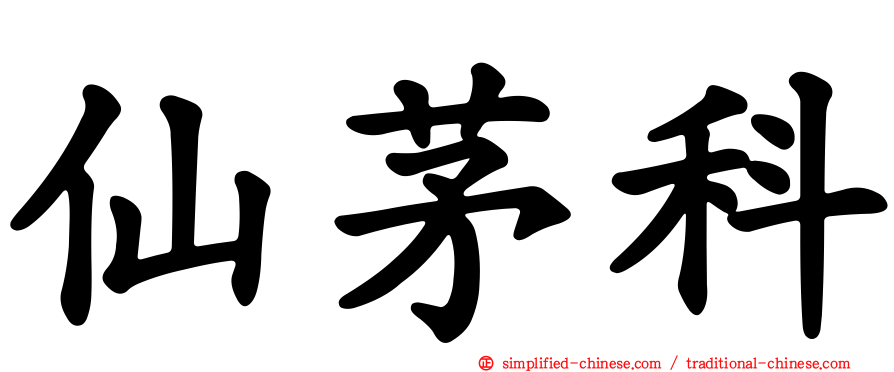 仙茅科