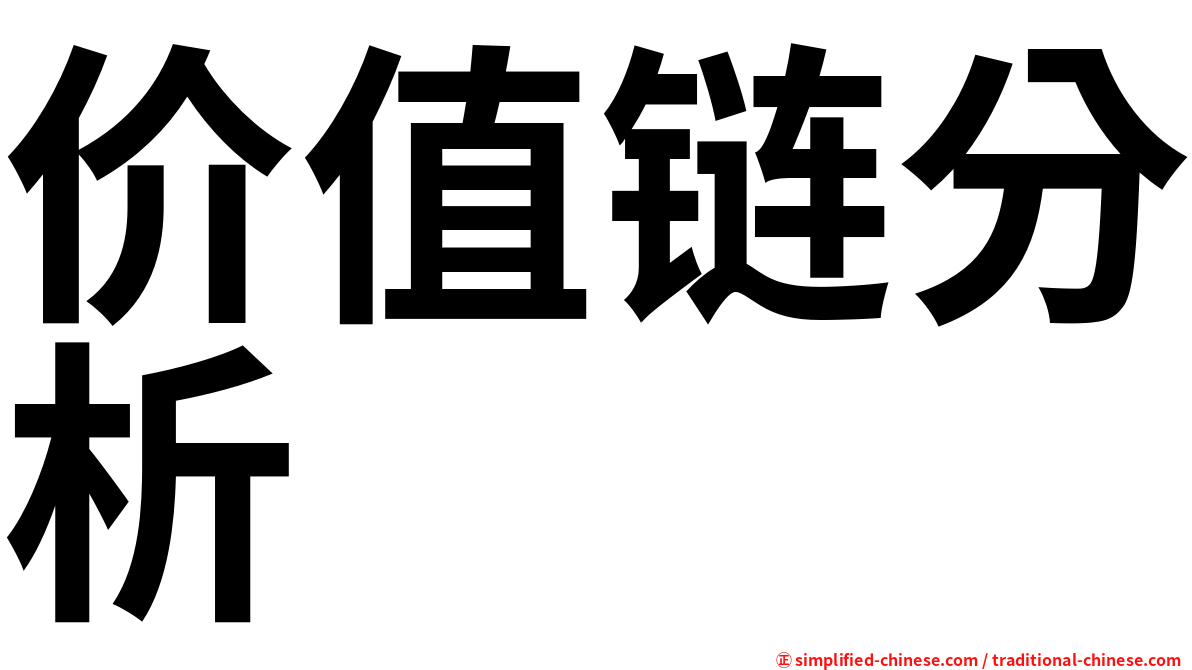 价值链分析