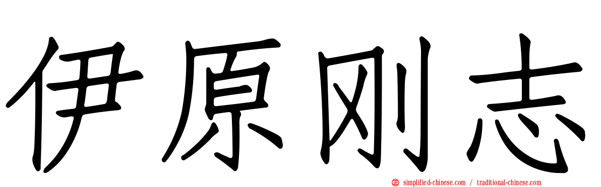 伊原刚志