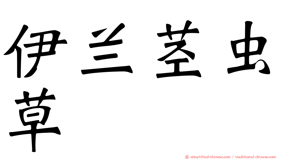 伊兰茎虫草