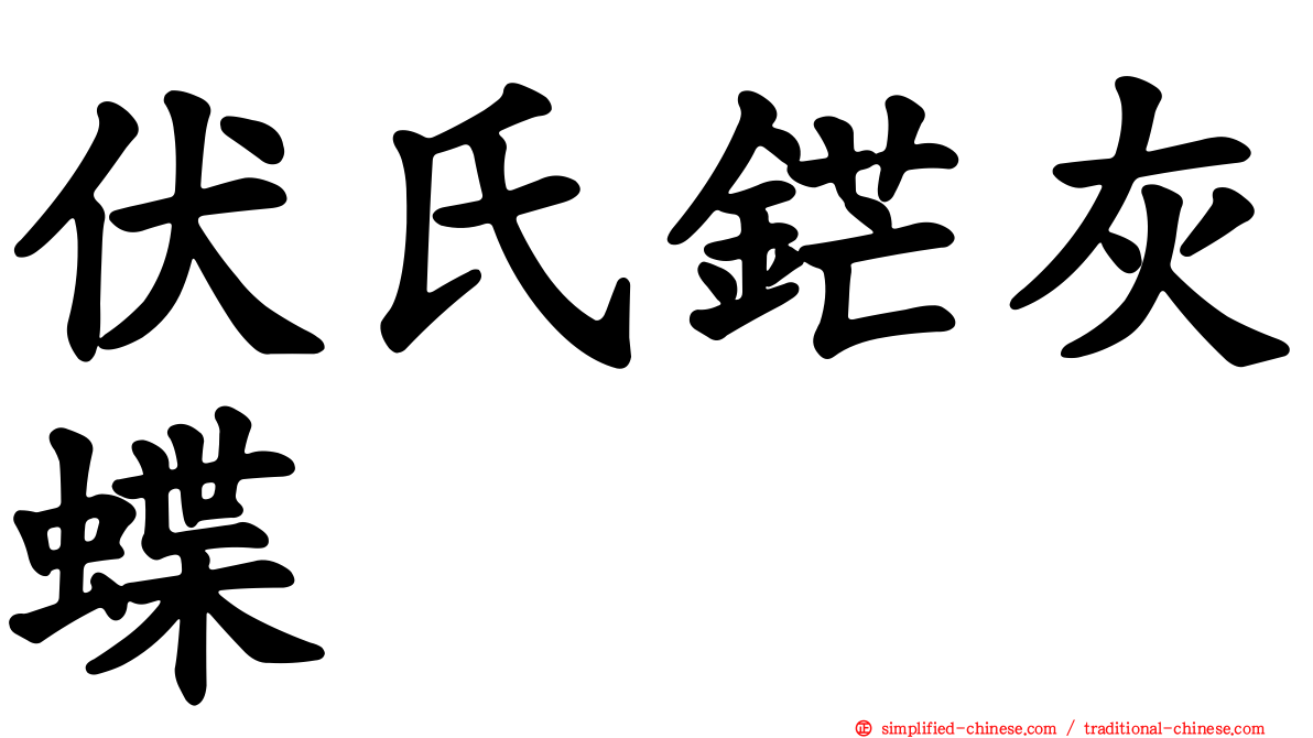 伏氏铓灰蝶