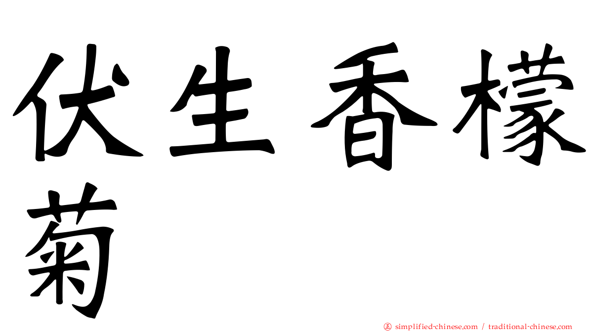 伏生香檬菊