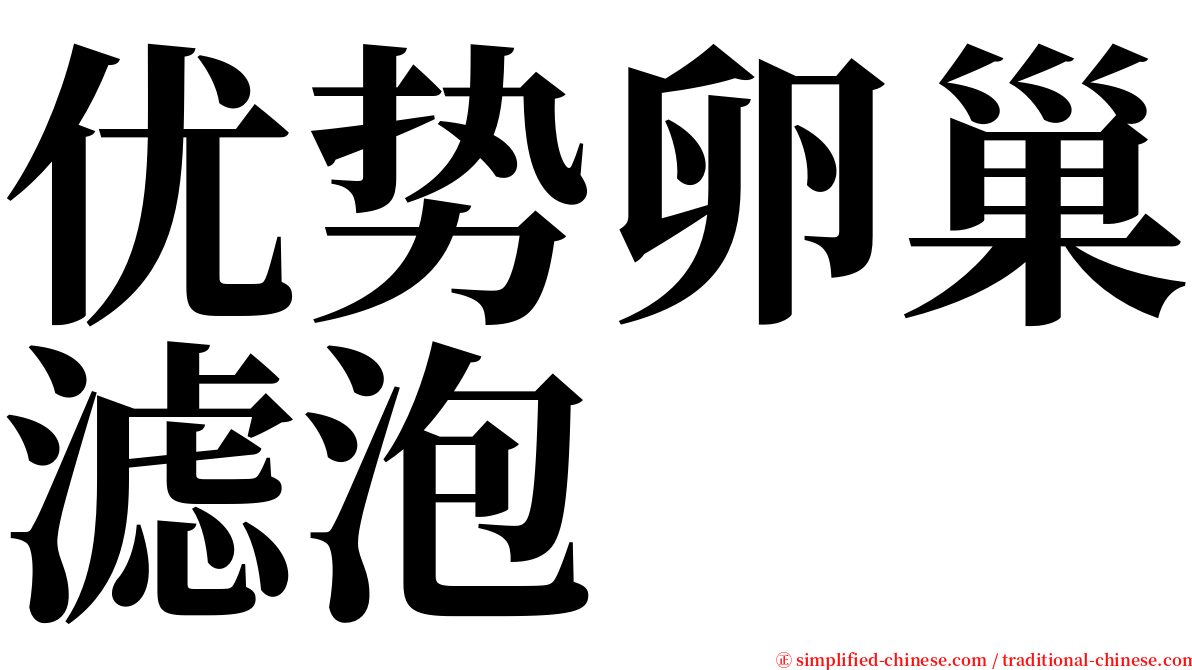 优势卵巢滤泡 serif font