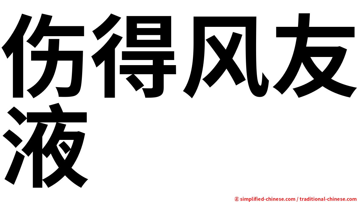 伤得风友液