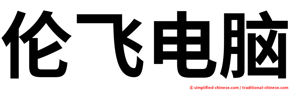 伦飞电脑