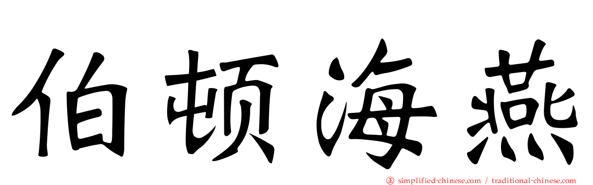 伯顿海燕