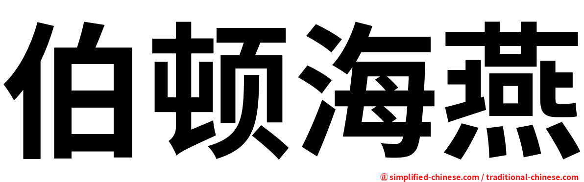 伯顿海燕