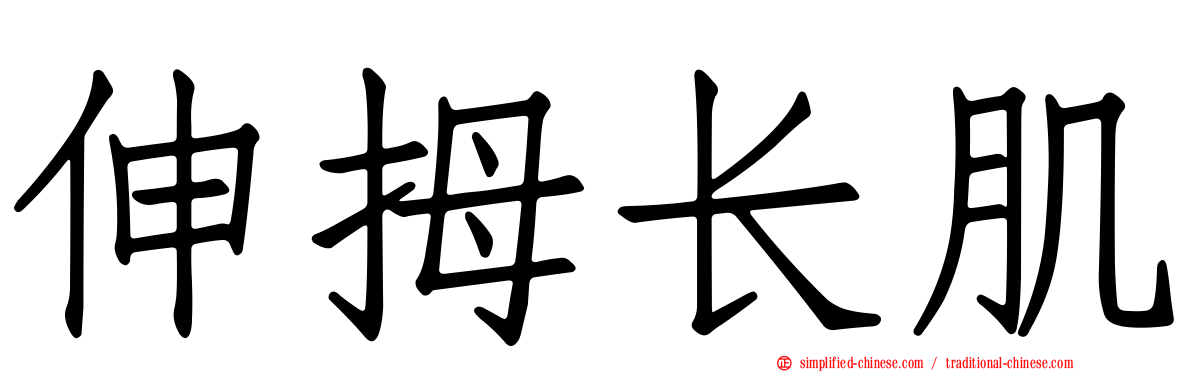 伸拇长肌