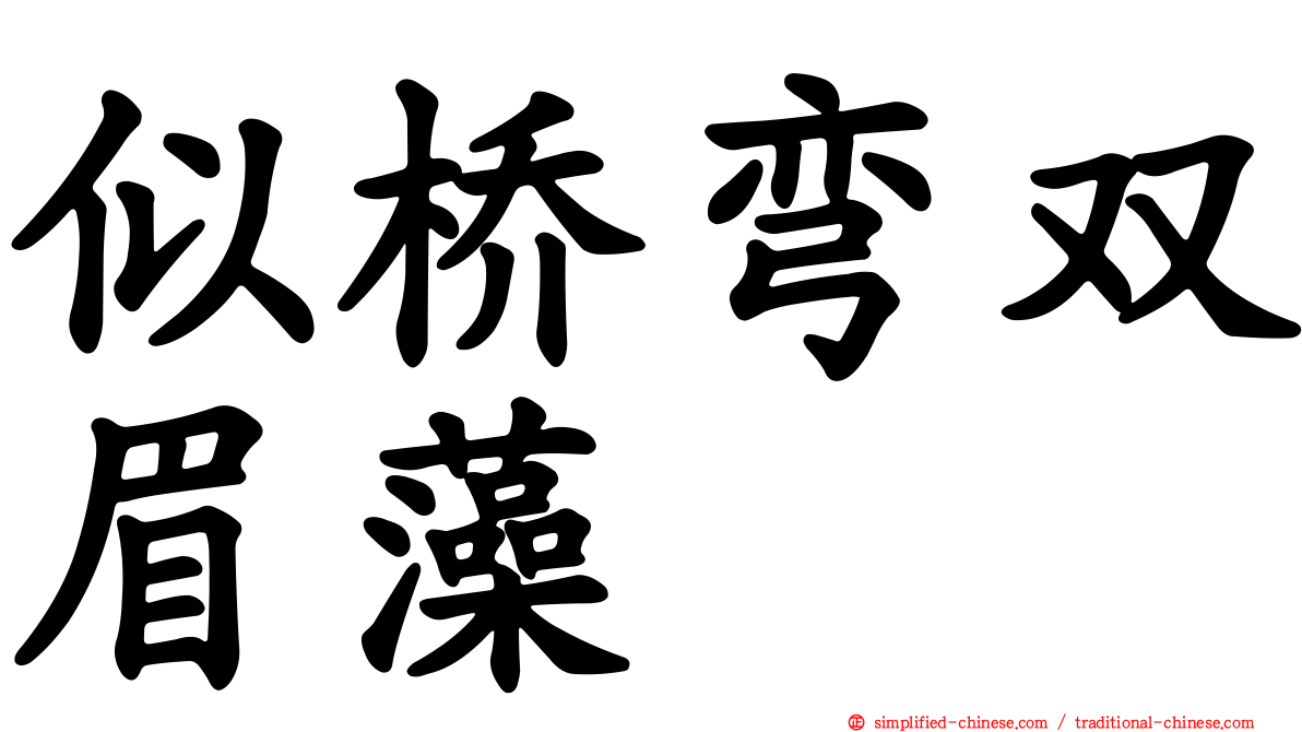 似桥弯双眉藻