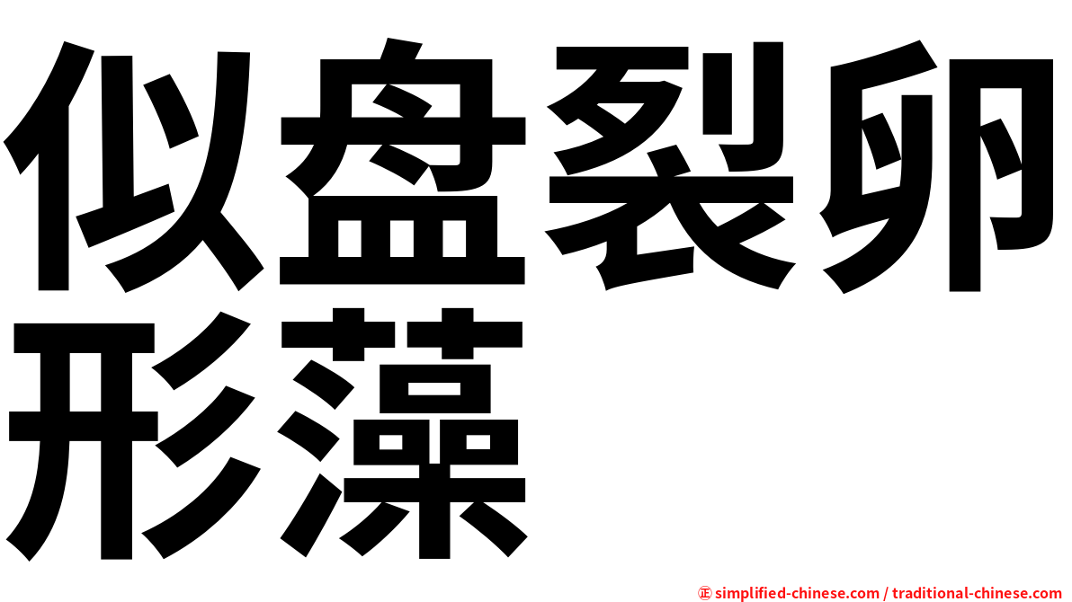 似盘裂卵形藻