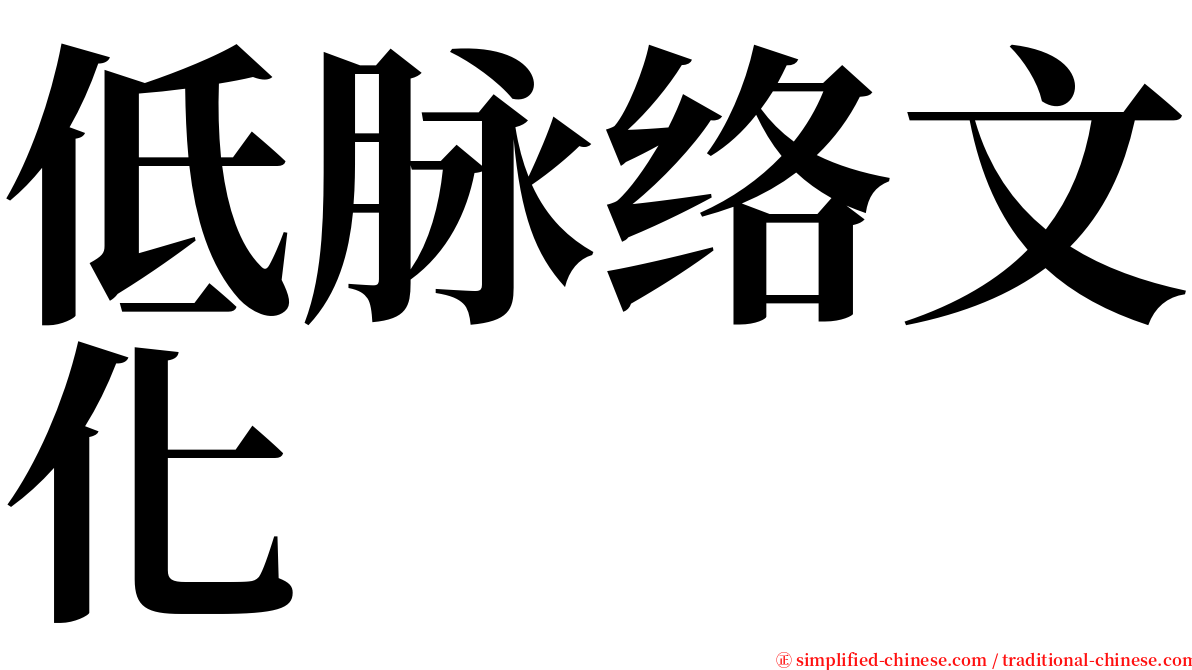 低脉络文化 serif font