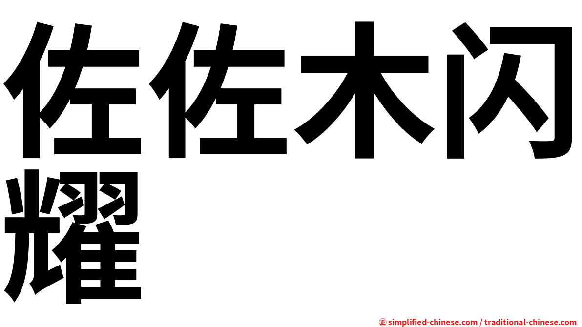 佐佐木闪耀