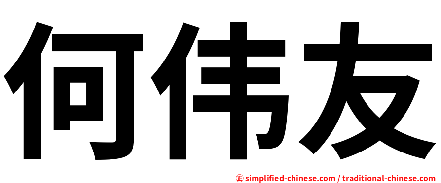 何伟友