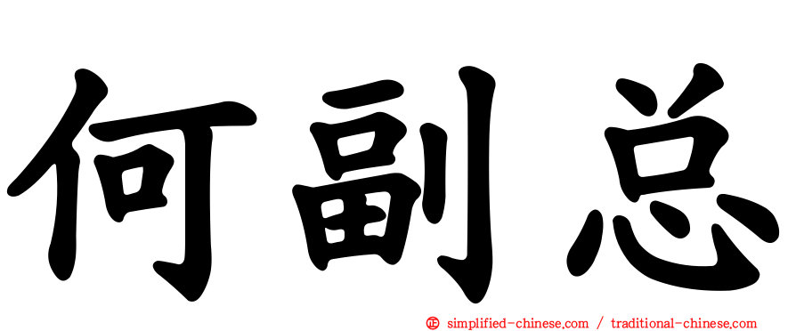 何副总