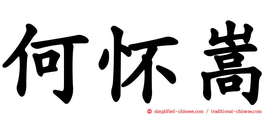 何怀嵩