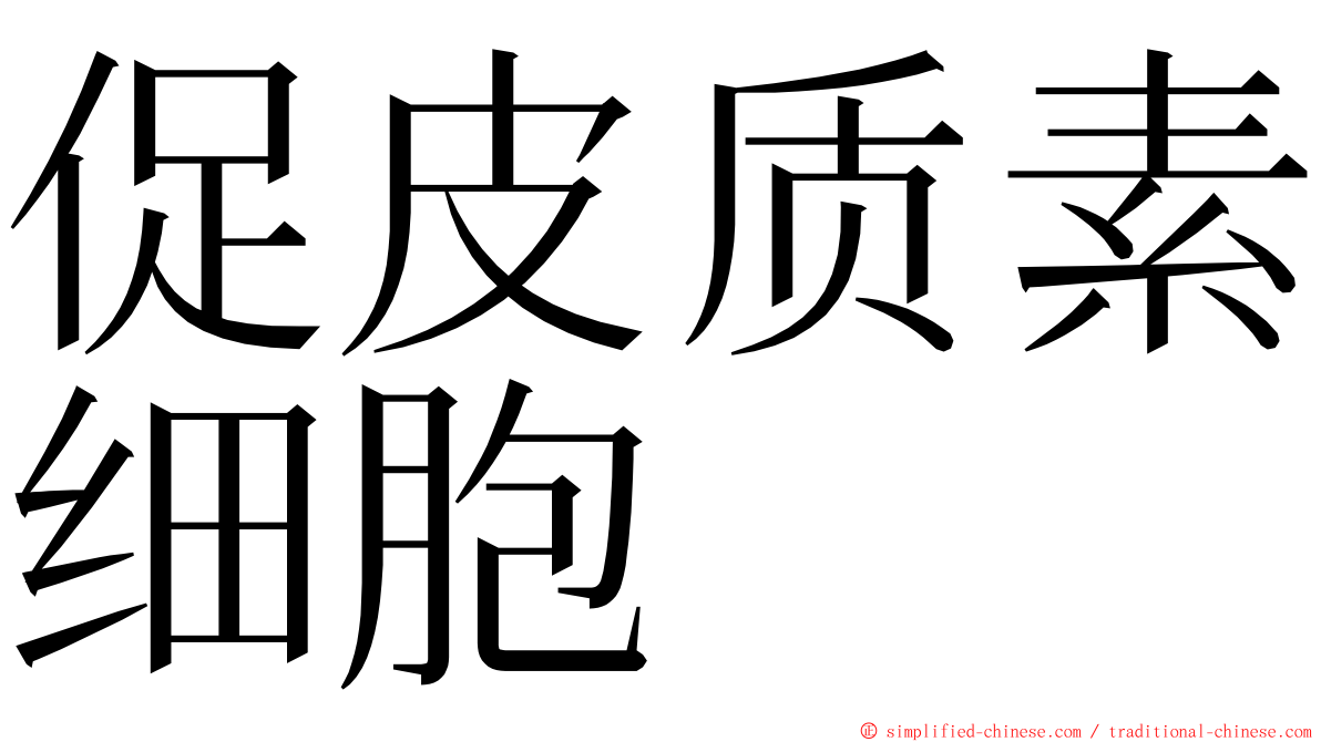 促皮质素细胞 ming font