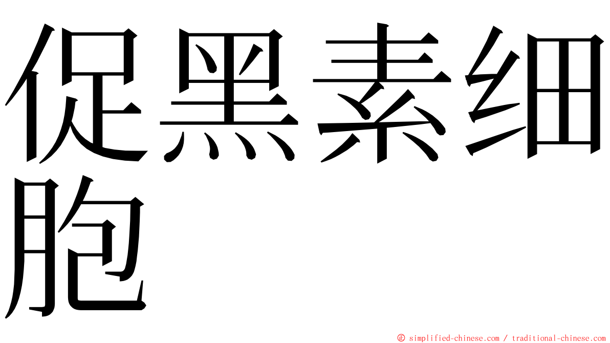 促黑素细胞 ming font