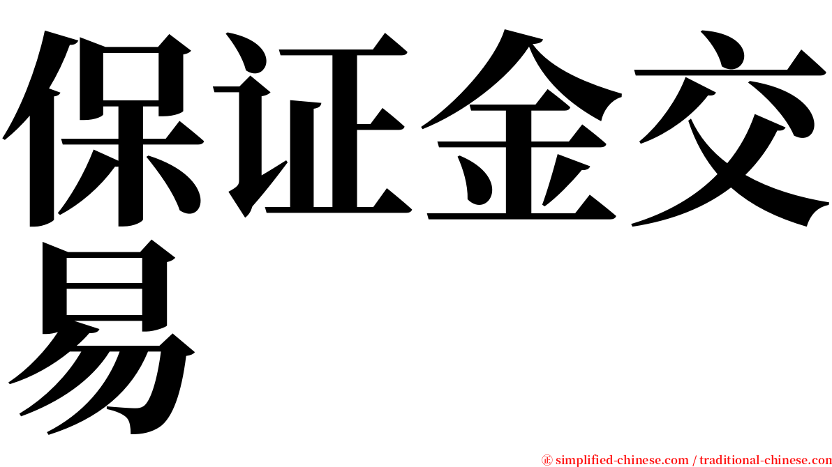 保证金交易 serif font