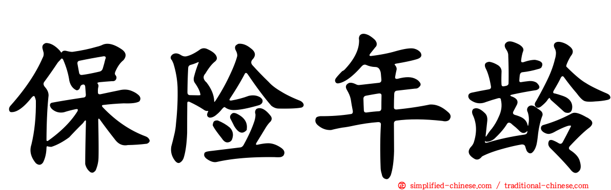 保险年龄