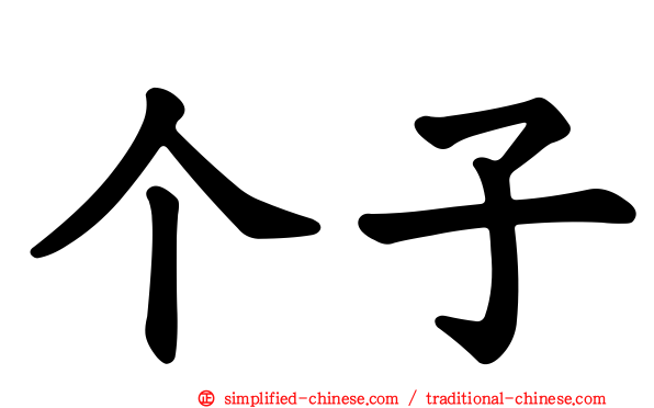 个子