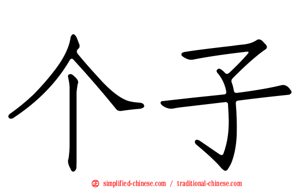 个子