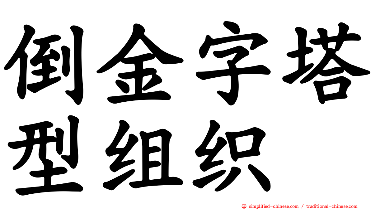 倒金字塔型组织