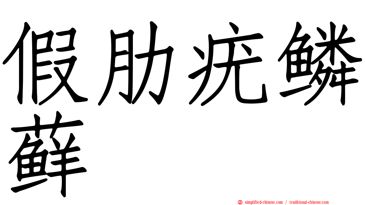 假肋疣鳞藓