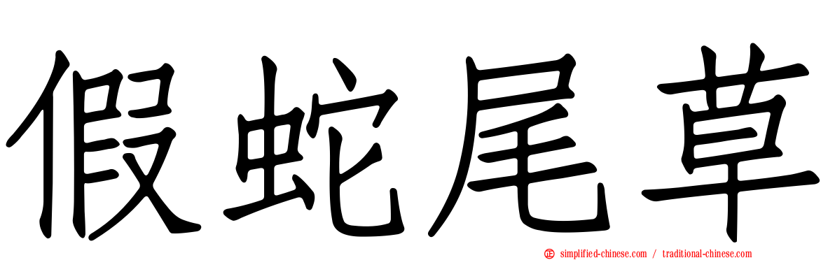 假蛇尾草
