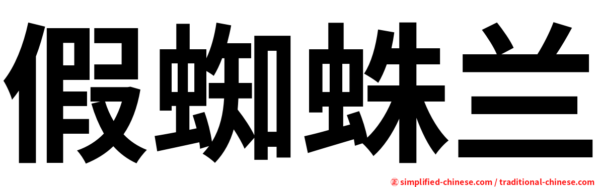 假蜘蛛兰