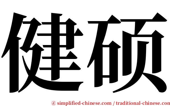 健硕 serif font
