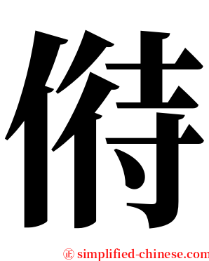偫 serif font